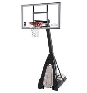 4. SPALDING ULTIMATE HYBRID ACRYLIC PORTABLE BASKETBALL HOOP