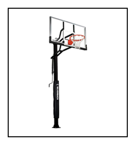 1. SILVERBACK 60" IN-GROUND BASKETBALL HOOP