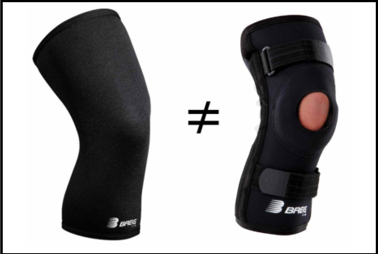 Knee Compression Sleeves versus Knee Braces